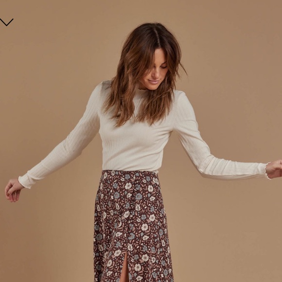 Rylee & Cru long sleeve ribbed tee - Picture 2 of 4